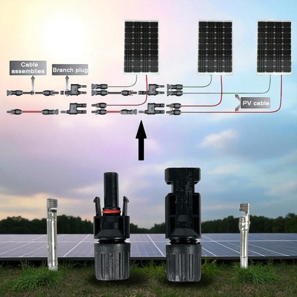 Gambar produk Konektor MC4 Male Female untuk Solar Panel 10 Pasang