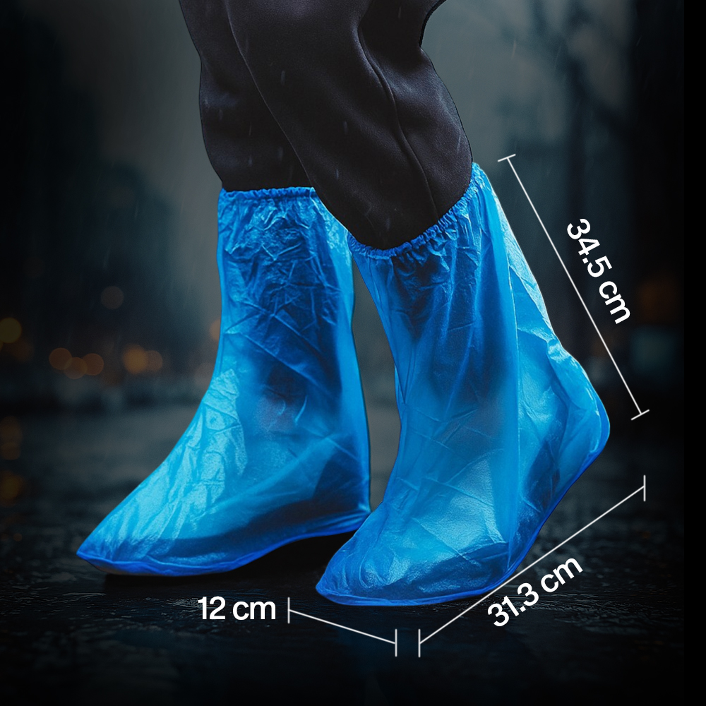 Gambar produk SAFEBET Jas Hujan Sepatu Anti Air Shoes Cover PVC Non Slip XL 42-43 - YXT01
