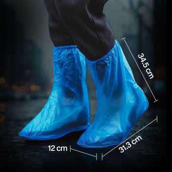 Gambar produk SAFEBET Jas Hujan Sepatu Anti Air Shoes Cover PVC Non Slip XL 42-43 - YXT01