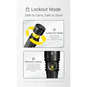 Gambar produk NITECORE Senter LED Flashlight Tactical NiteLab M515S IP68 6000 Lumens - EX7