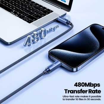 Gambar produk Toocki Kabel Data Type C to Type C Fast Charging PD 240W 1M - TXCCC3