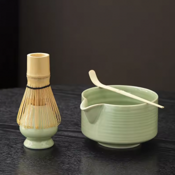 Dreamburgh Matcha Set Chawan Chasen Stand Chashaku Ceramic 500ml 4 PCS - CZ2