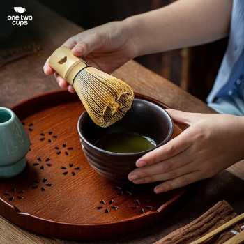 Gambar produk One Two Cups Chasen Bamboo Matcha Whisk Pengaduk Teh Jepang 72 Tangkai - 7276