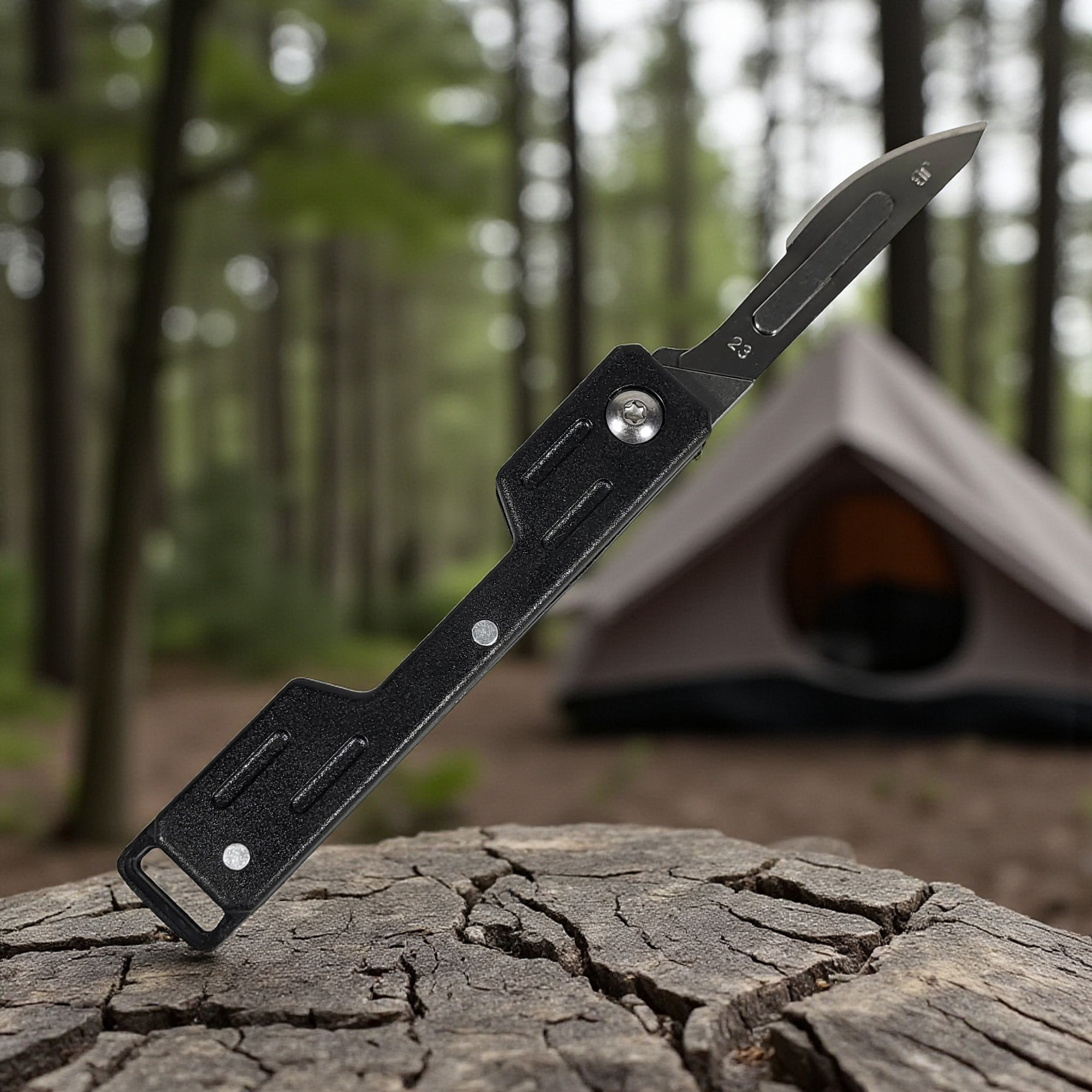 RDK Pisau Lipat Stainless Steel Utility Knife Multifunctional Keychain - L-126 Gambar produk RDK Pisau Lipat Stainless Steel Utility Knife Multifunctional Keychain - L-126