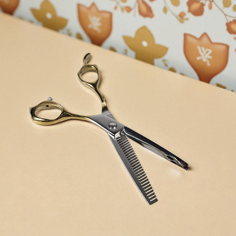 Gambar produk NEPURLson Gunting Rambut Lurus Sasak Stainless Steel 2 PCS - N-46