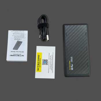 Gambar produk NITECORE Power Bank PD QC Carbon Fiber IPX7 Dual USB 22.5W 10000mAh - NB Plus