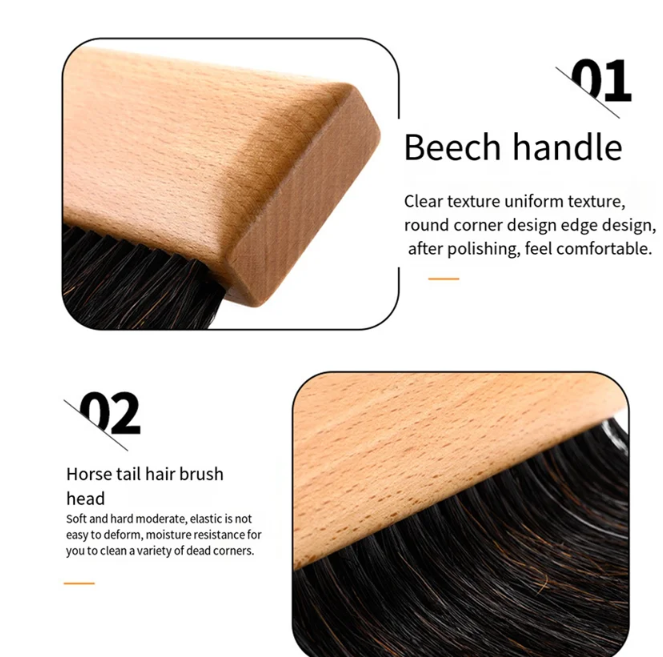 Gambar produk RANAR Kuas Pembersih Mesin Espresso Coffee Bar Cleaning Powder Brush - GH5