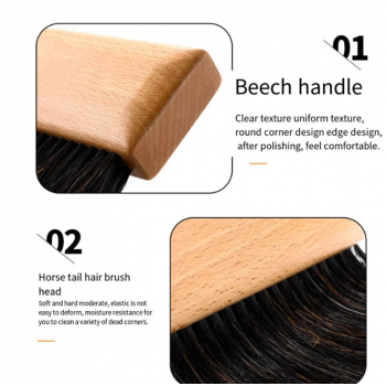 Gambar produk RANAR Kuas Pembersih Mesin Espresso Coffee Bar Cleaning Powder Brush - GH5