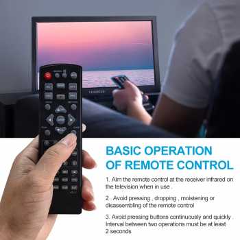 Gambar produk TRAVOR TV Digital Portable DVB-T2 TFT LED HD 13.3 Inch 1200mAh 18W - D13