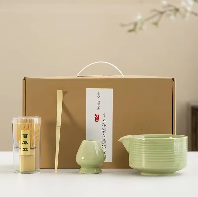 Gambar produk Dreamburgh Matcha Set Chawan Chasen Stand Chashaku Ceramic 500ml 4 PCS - CZ2