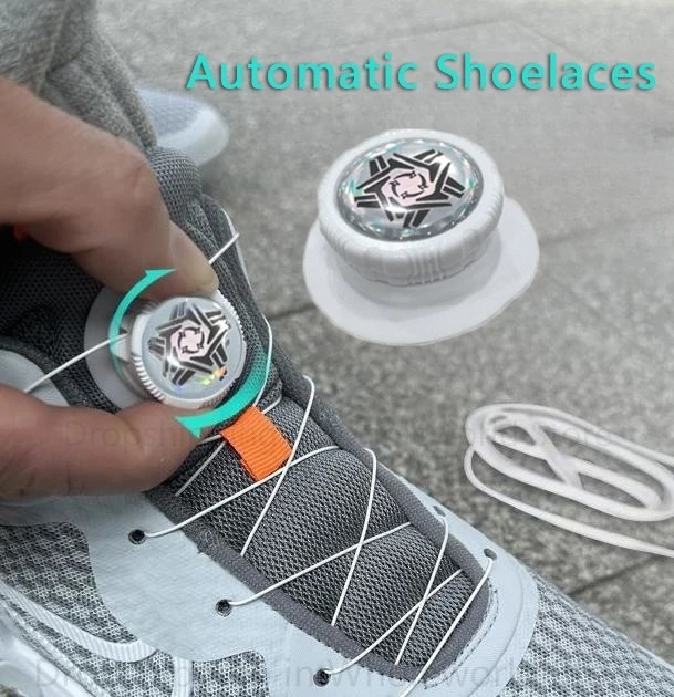 Gambar produk Silenching Tali Sepatu Putar Automatic Rotating Shoelace Buckle - INU66-A