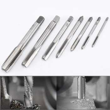 STONEGO Mata Bor Drat Pembuat Ulir M3-M12 Wrench Drill Set 7 PCS - SG7 Gambar produk STONEGO Mata Bor Drat Pembuat Ulir M3-M12 Wrench Drill Set 7 PCS - SG7