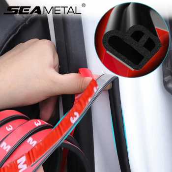 SEAMETAL Rubber Strip Dekorasi Pintu Mobil Soundproof Anti Dust - NP300