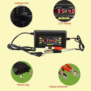 Gambar produk SUNCHONGLIC Charger Aki Mobil Motor Intelligent Battery Charger 12V 6A - 1206D