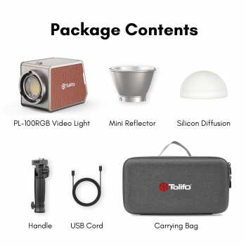 Gambar produk Tolifo Lampu Palm LED RGB Bowens Video Light 2700-6500K 100W - PL-100RGB