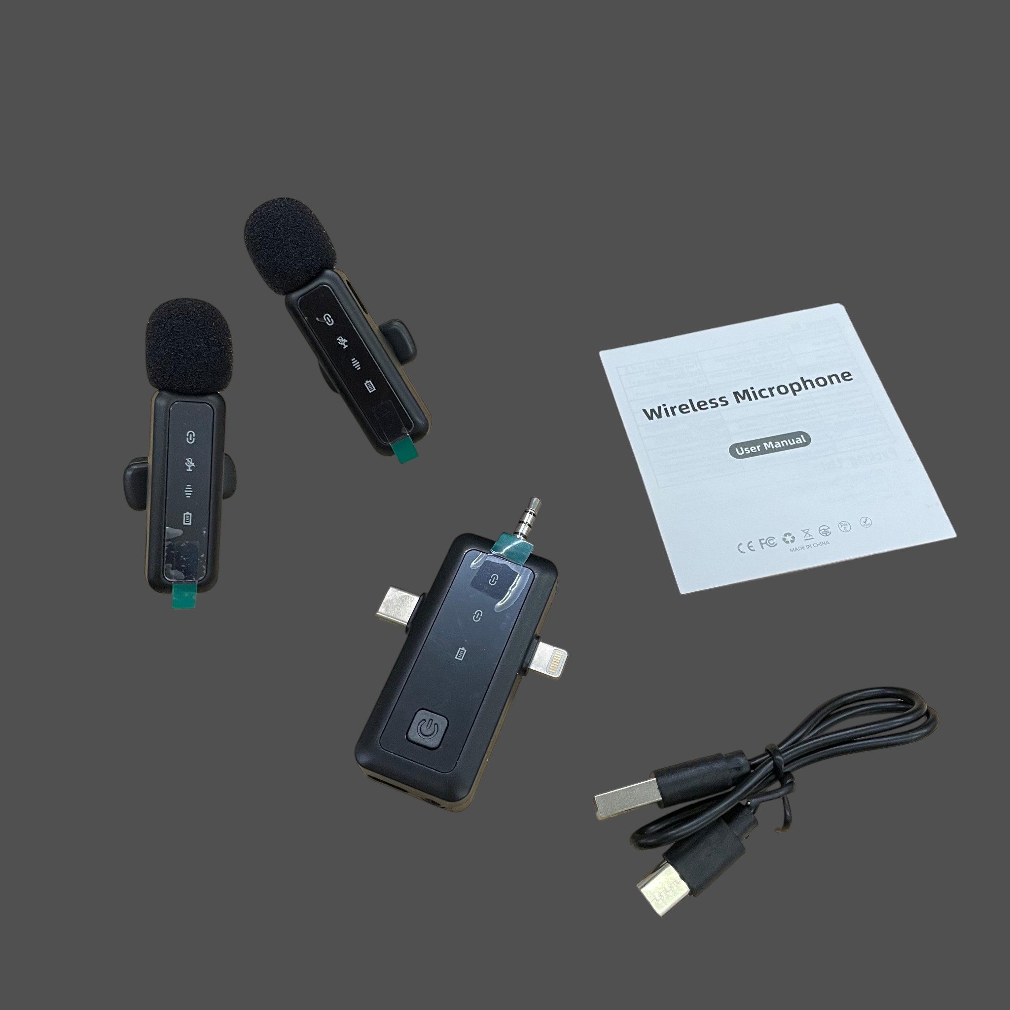 VOICIFY Mic Clip On Wireless Microphone 3in1 Receiver Multi Plug - H65 Gambar produk VOICIFY Mic Clip On Wireless Microphone 3in1 Receiver Multi Plug - H65
