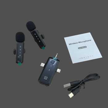 Gambar produk VOICIFY Mic Clip On Wireless Microphone 3in1 Receiver Multi Plug - H65