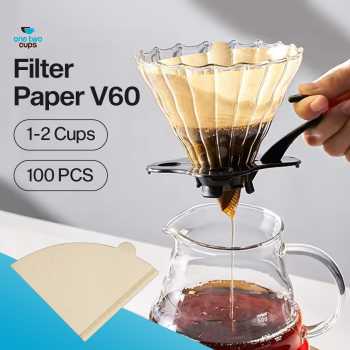 One Two Cups Kertas Saringan Kopi Filter Paper V60 1-2 Cups 100 PCS - V40