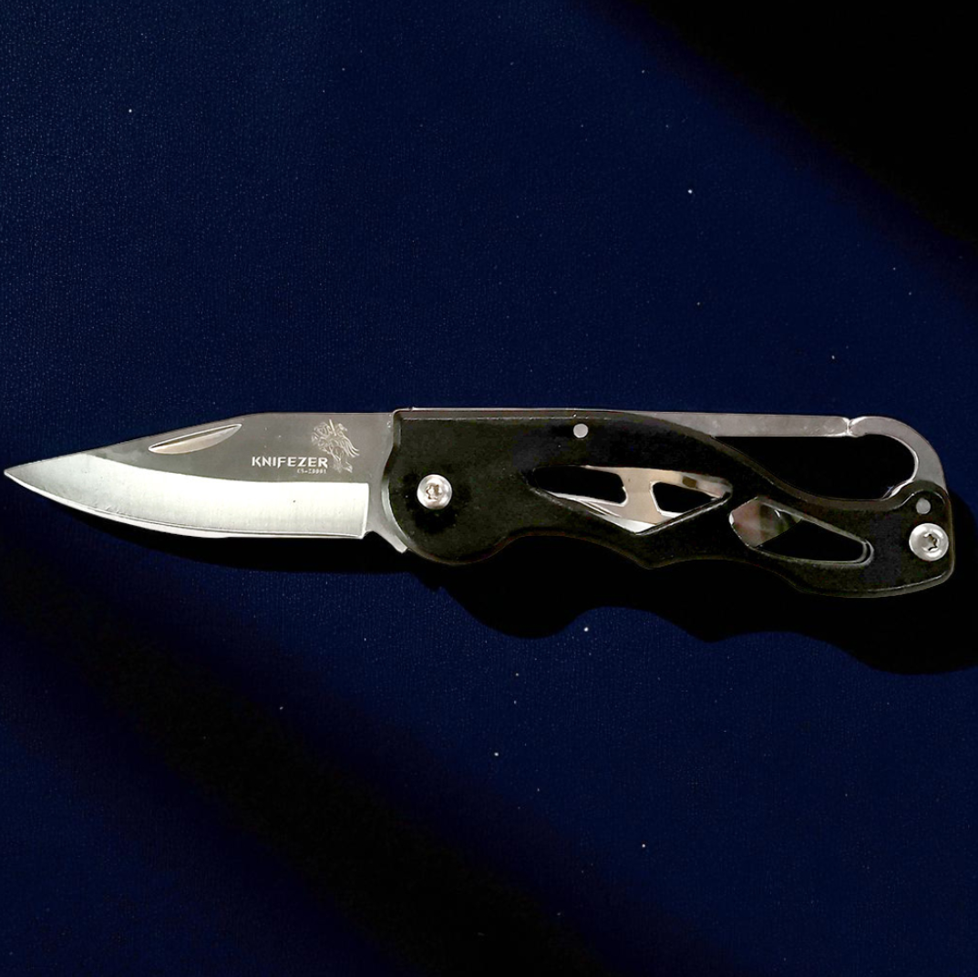 Gambar produk KNIFEZER Pisau Saku Lipat Portable Camping Knife Survival Stainless - CS-ZDD01