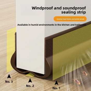 Gambar produk CBGHA Lis Pintu Penghalang Debu Serangga Door Seal Strip 48.4x31mm - TP150