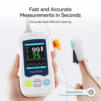 Gambar produk Yonker Fingertip Pulse Oximeter Alat Ukur Saturasi Oksigen Temperatur - YK-820B