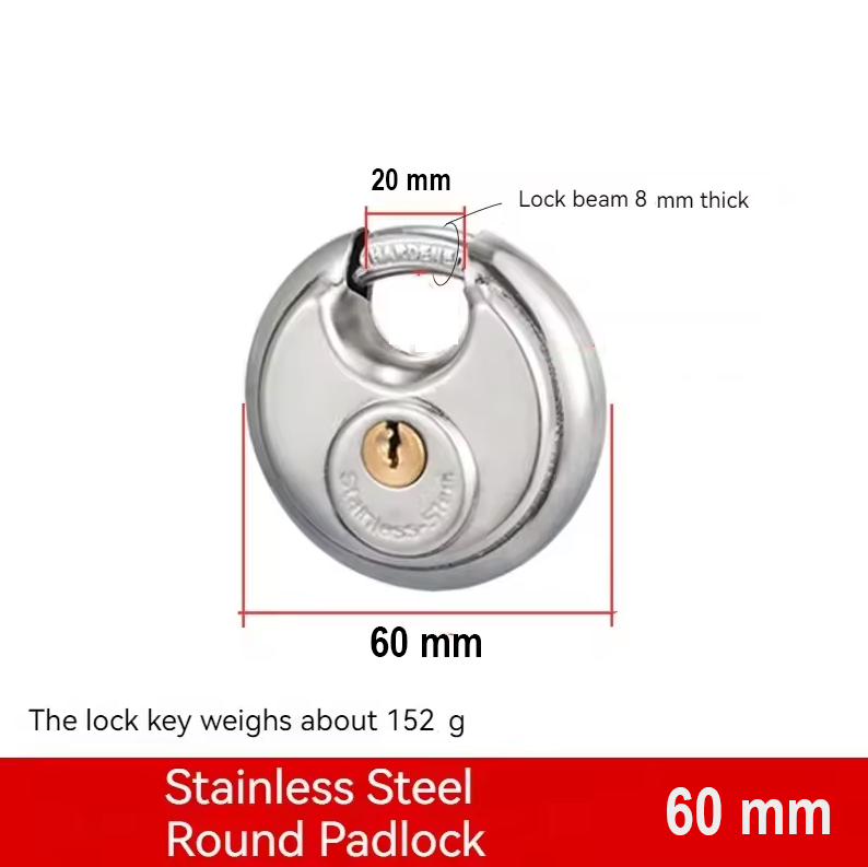 Gambar produk DC Gembok Pintu Rumah Anti Maling House Padlock Hardened 60mm - LB-060