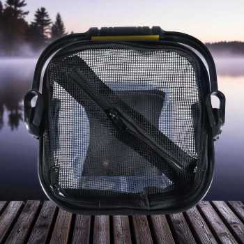 Gambar produk SUNNIMIX Ember Lipat Mancing Ikan Folding Model Rope with Side Pocket Small - SN23