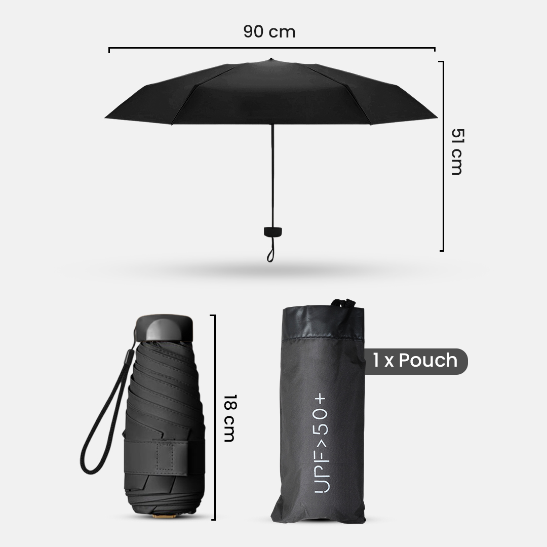 Gambar produk MUCAI Payung Lipat Kecil Portable Anti UV Waterproof UPF 50+ - 190T