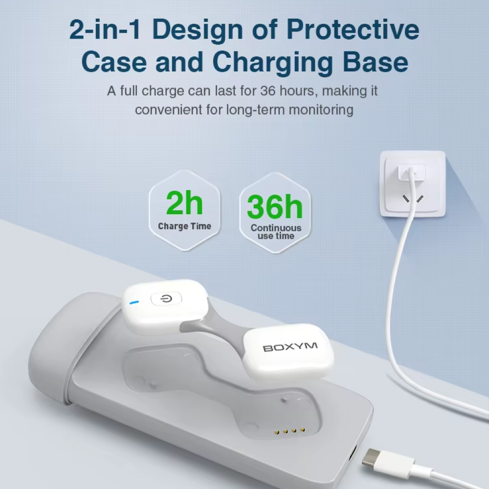 Gambar produk TMJD Alat Pengukur Detak Jantung EKG Wireless ECG Portable - ER1