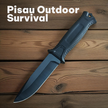Slyz Pisau Outdoor Survival Straight Knife With Holster - Slzy50