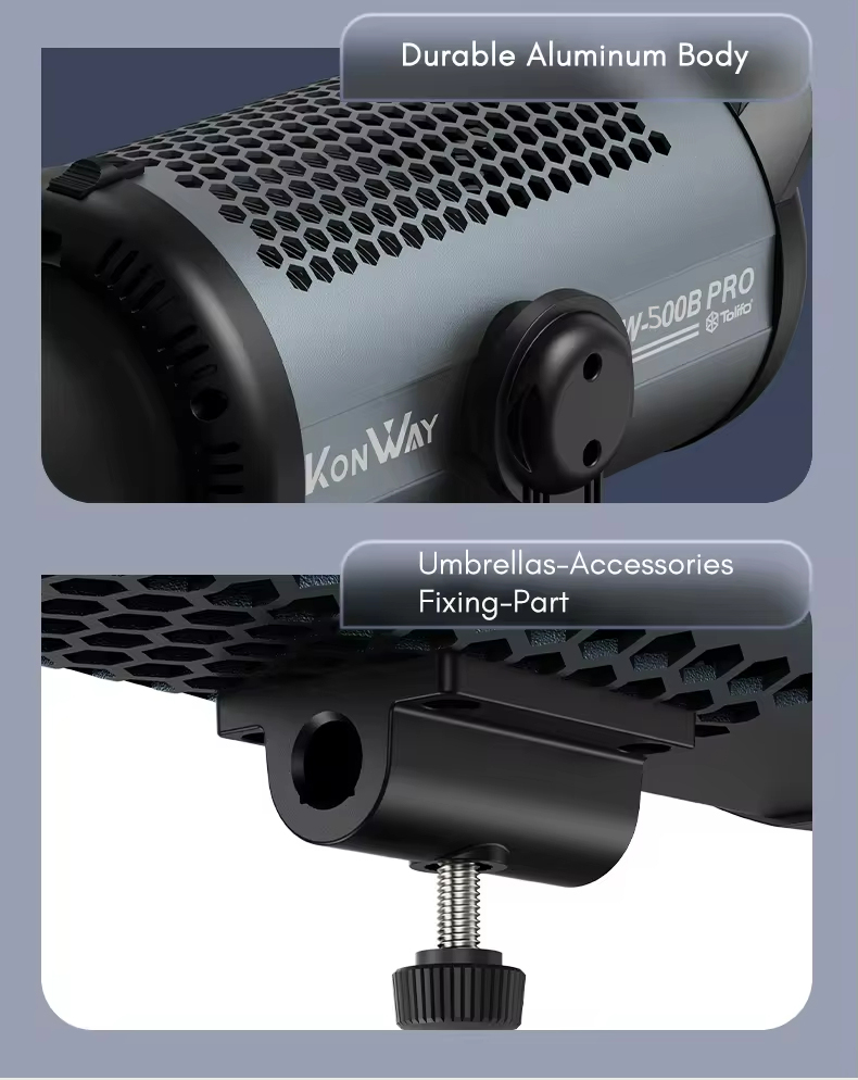 Gambar produk Tolifo Lampu Video LED Bi-Color COB Video Light 400W 6500K - KW-500B PRO