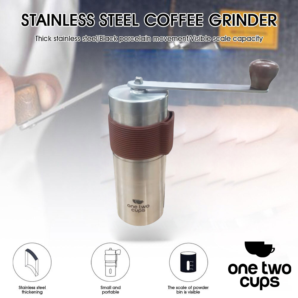 Gambar produk One Two Cups Alat Penggiling Kopi Manual Coffee Grinder Adjustable - ZX-A65