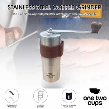 One Two Cups Alat Penggiling Kopi Manual Coffee Grinder Adjustable - ZX-A65