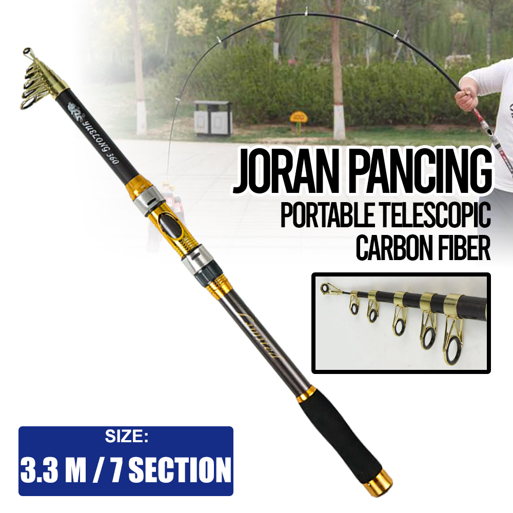 Gambar produk Yuelong Joran Pancing Portable Telescopic Carbon Fiber 3.3M 7 Section