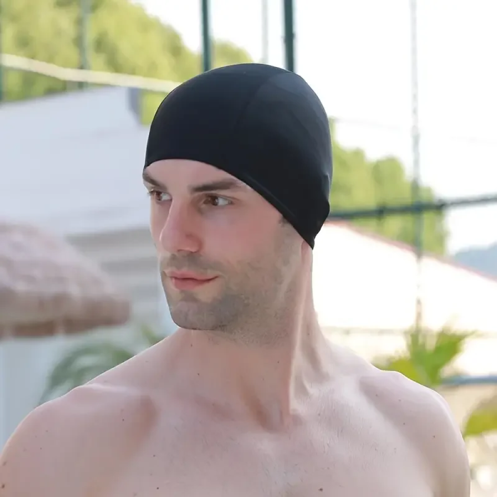 Gambar produk TaffSPORT Topi Renang Dewasa Penutup Kepala Polyester Swim Cap Lightning - TS283