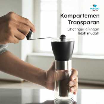 Gambar produk One Two Cups Alat Penggiling Kopi Manual Coffee Grinder Adjustable - TS-01