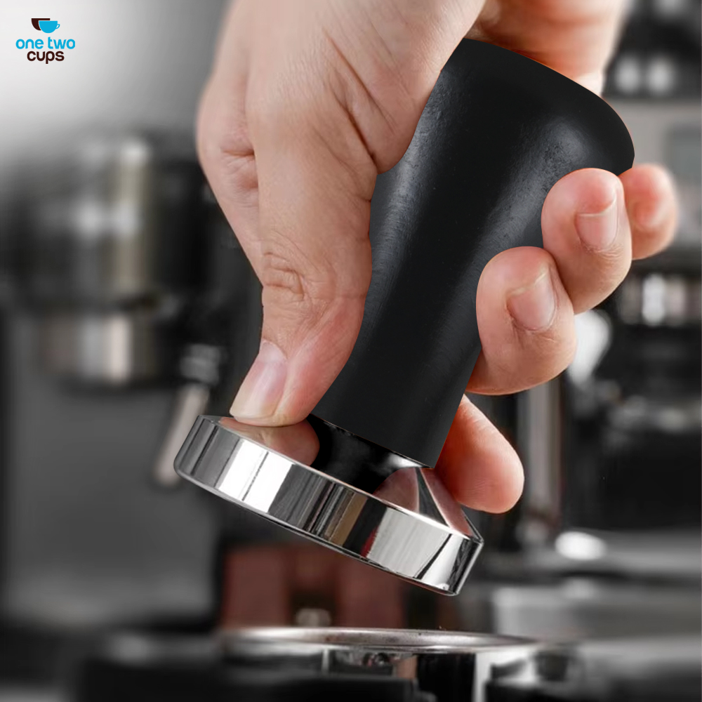 Gambar produk One Two Cups Tamper Kopi Espresso Flat Base Stainless Steel 58mm - R58