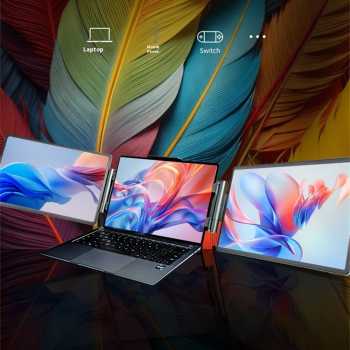 Rospider Portable Monitor Dual Screen Extender 14 Inch IPS FHD - HYX-B90D