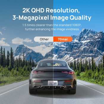 Gambar produk 70mai Kamera Mobil Dash Cam Voice Control LED Indicator 3MP 2K Type C - M310