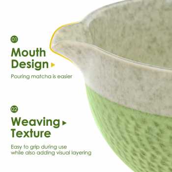Gambar produk Willstar Matcha Set Kit Chawan Chasen Stand Ceramic 500ml 2 PCS - WS-502