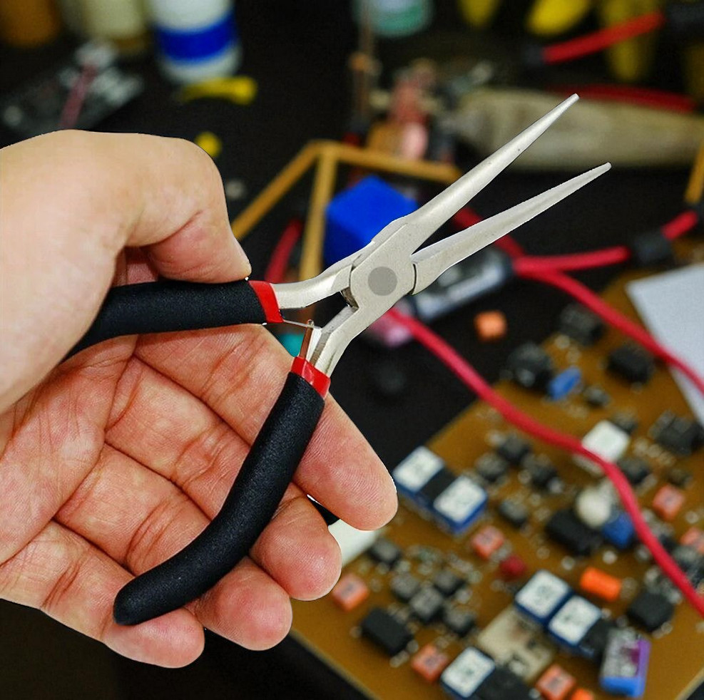 Gambar produk Urijk Tang Kabel Multifungsi Insulated Wire Cable Cutter Pliers 15cm Needle Nose - M2941