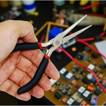 Gambar produk Urijk Tang Kabel Multifungsi Insulated Wire Cable Cutter Pliers 15cm Needle Nose - M2941