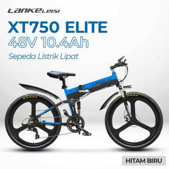 Lankeleisi Sepeda Listrik Lipat Folding Bike Elite Version 48V 10.4Ah - XT750