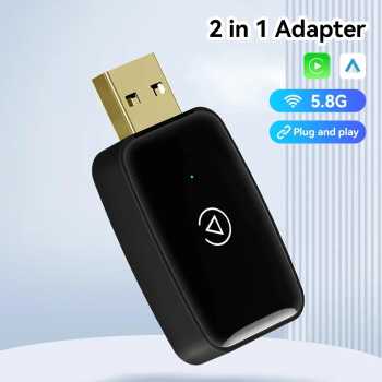 WEISHI Wireless CarPlay Adapter USB Dongle Android Auto Bluetooth 5.0 - OT100