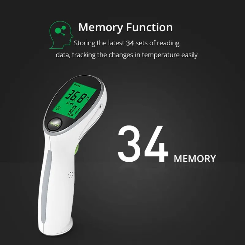 Gambar produk Yongrow Termometer Suhu Badan Digital Thermogun Infrared Dual Mode - YK-IRT2