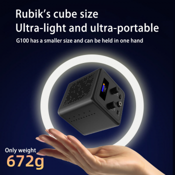 Gambar produk LIYADI Lampu Fotografi LED Portabel RGB COB Video Light 100W 6500K - G100 PRO (RGB)