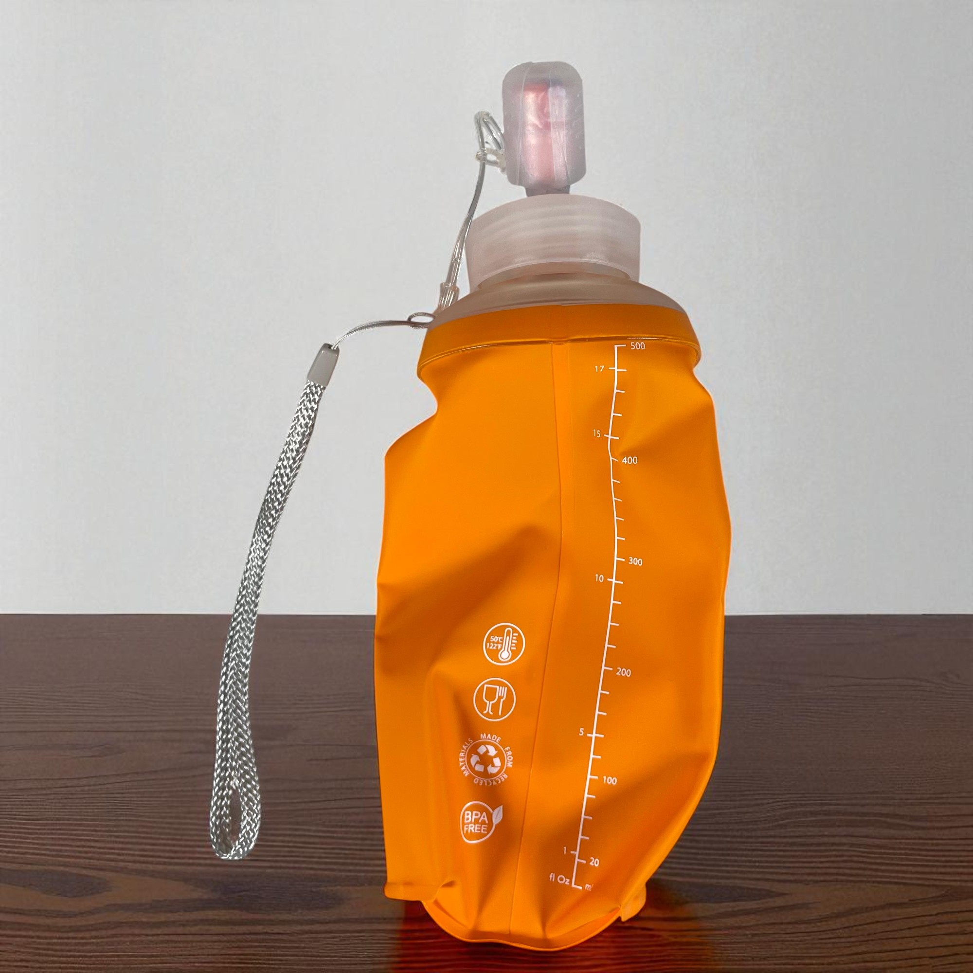 Gambar produk TaffSPORT Botol Minum Soft Flask Foldable Sport Water Bottle TPU 500ml - TF877