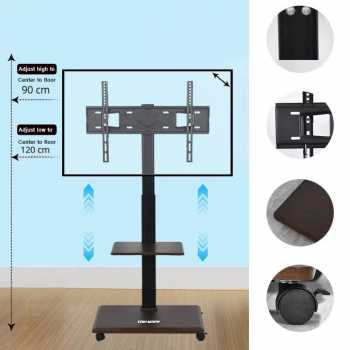 Gambar produk Taffware Bracket TV Floor Stand Wheel VESA 600 x 400 for 32-70 Inch TV - KM-1600B
