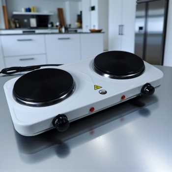 Taffware Kompor Listrik 2 Tungku Portable Hot Plate 2000W - WY-04B
