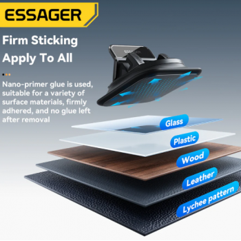 Gambar produk ESSAGER Dashboard Phone Holder For Car Anti Slip 360 Rotation - ES-ZJ39